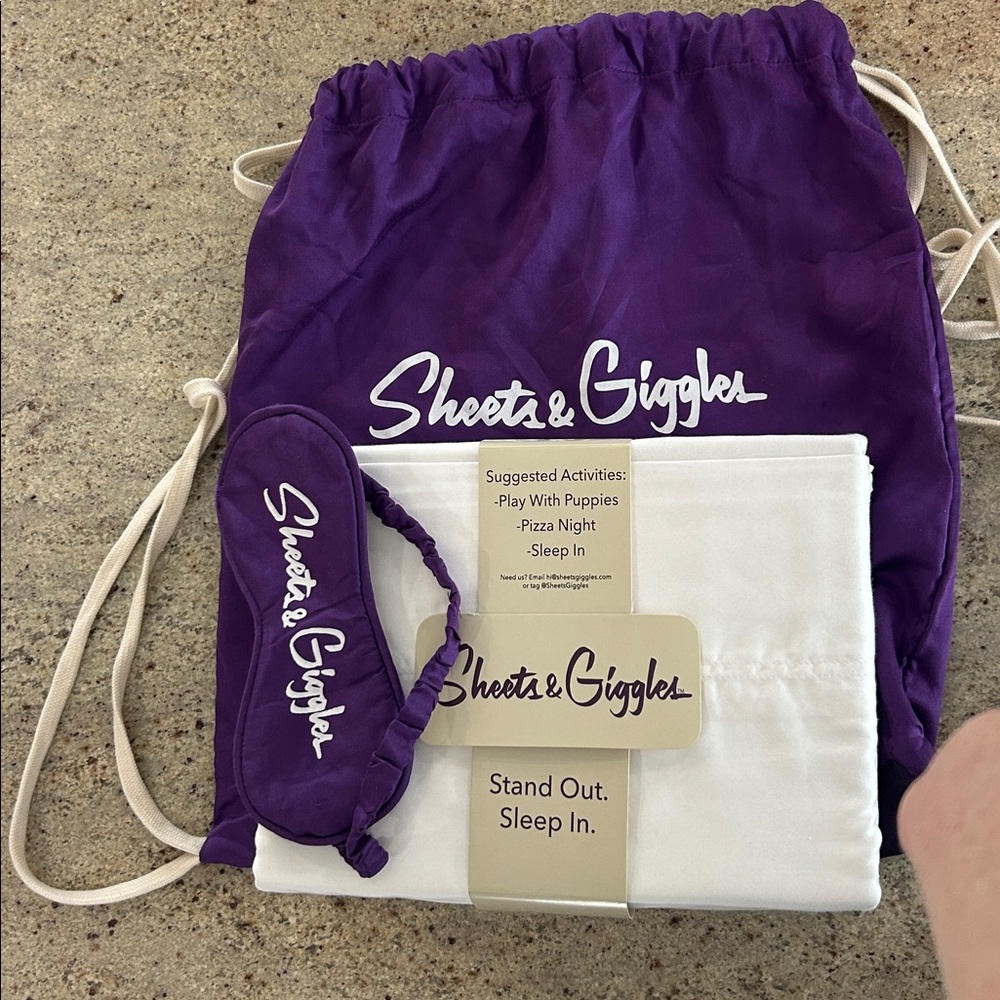 Full-sized, Brand New White Sheet Set